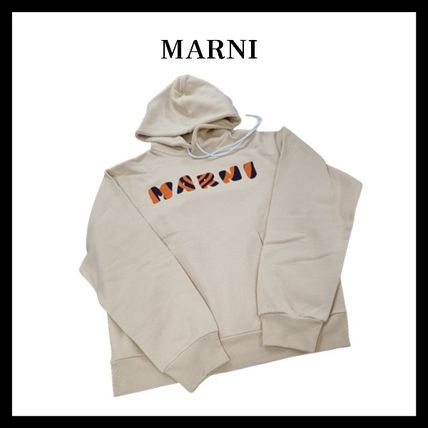 MARNI Hoodies Unisex Street Style Logo Designers Hoodies