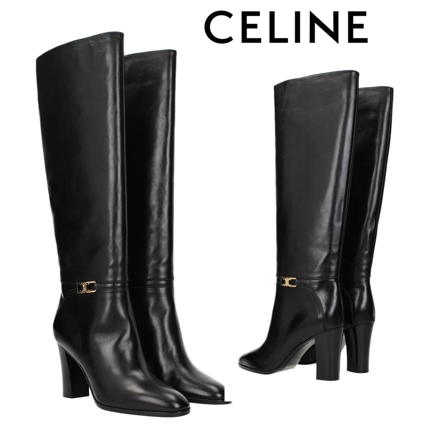 ストライプ デザイン/Striipe design CELINEロングブーツ - 通販 - www