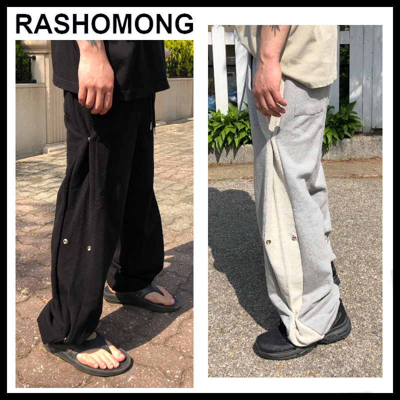 【RASHOMONG】関税込★Zuri Cotton Side Button Wide Pants