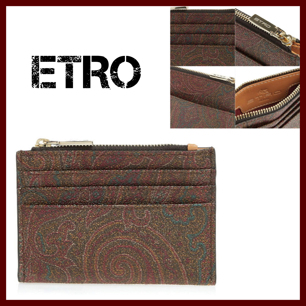 ☆ETRO （エトロ）☆ ペイズリー カード コインケース