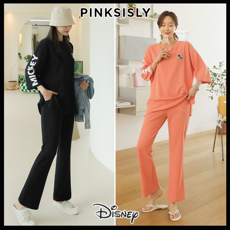 【PINKSISLY】★Wrinkle-free Mickey Training上下セット