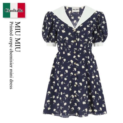 激安な 新品同様!*miumiu ワンピース - ひざ丈ワンピース - www 売り出し価格 MIU@様専用★miumiuワンピース☆新品未使用 ひざ丈ワンピース