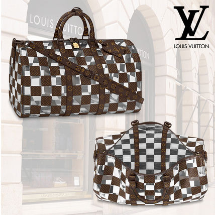 Louis Vuitton Boston Bags Monogram Street Style Logo Boston Bags