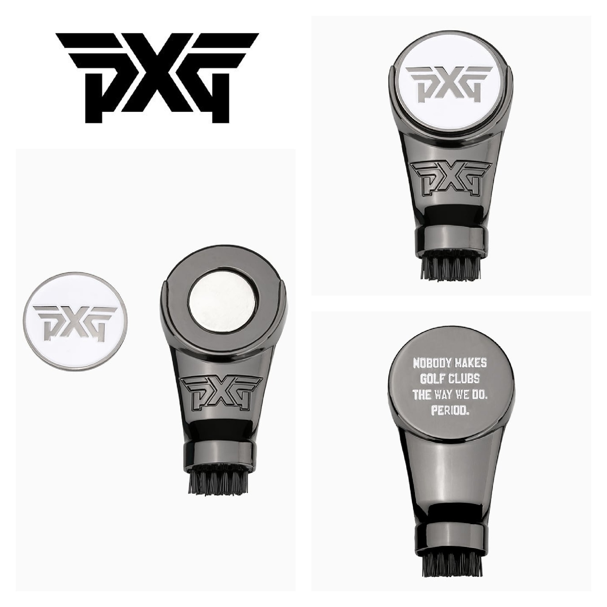 品質満点! 【PXG】●ボールマーカー●WEDGE MARKER BALL WITH BRUSH ラウンド用品・小物 品質満点! 【PXG】●ボールマーカー●WEDGE MARKER BALL WITH BRUSH ラウンド用品・小物