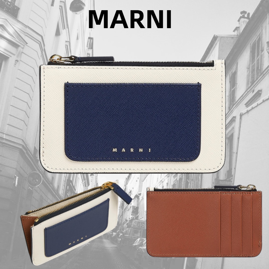 日本初の 【MARNI】サフィアーノレザー製カードホルダー コインケース コインケース・小銭入れ 日本初の 【MARNI】サフィアーノレザー製カードホルダー コインケース コインケース・小銭入れ