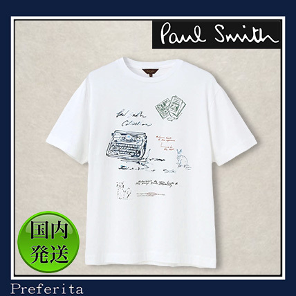 【Paul Smith】Tシャツ タイプライターコラージュプリント
