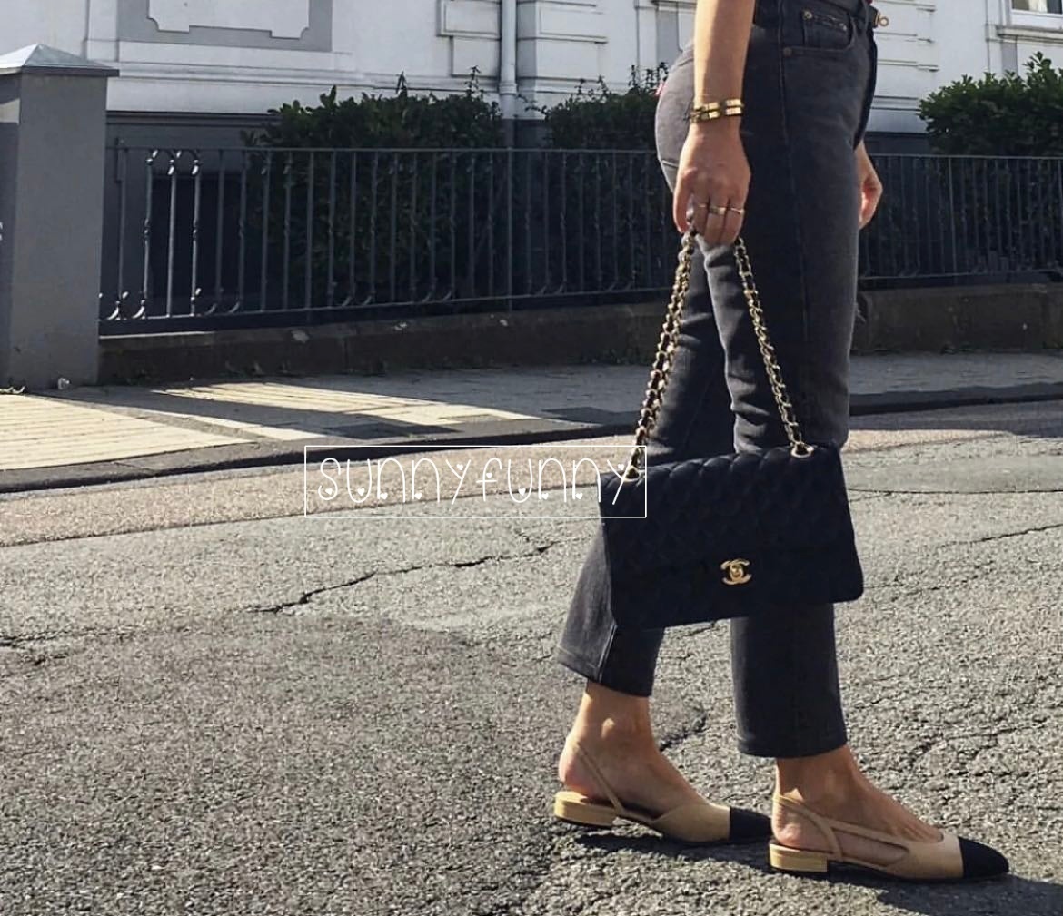 《22B★》CHANEL スリングバック シューズ カーフ