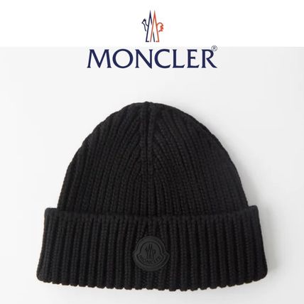 MONCLER ニットキャップ・ビーニー 国内発送 関税込！MONCLER リブウールビーニー(2)