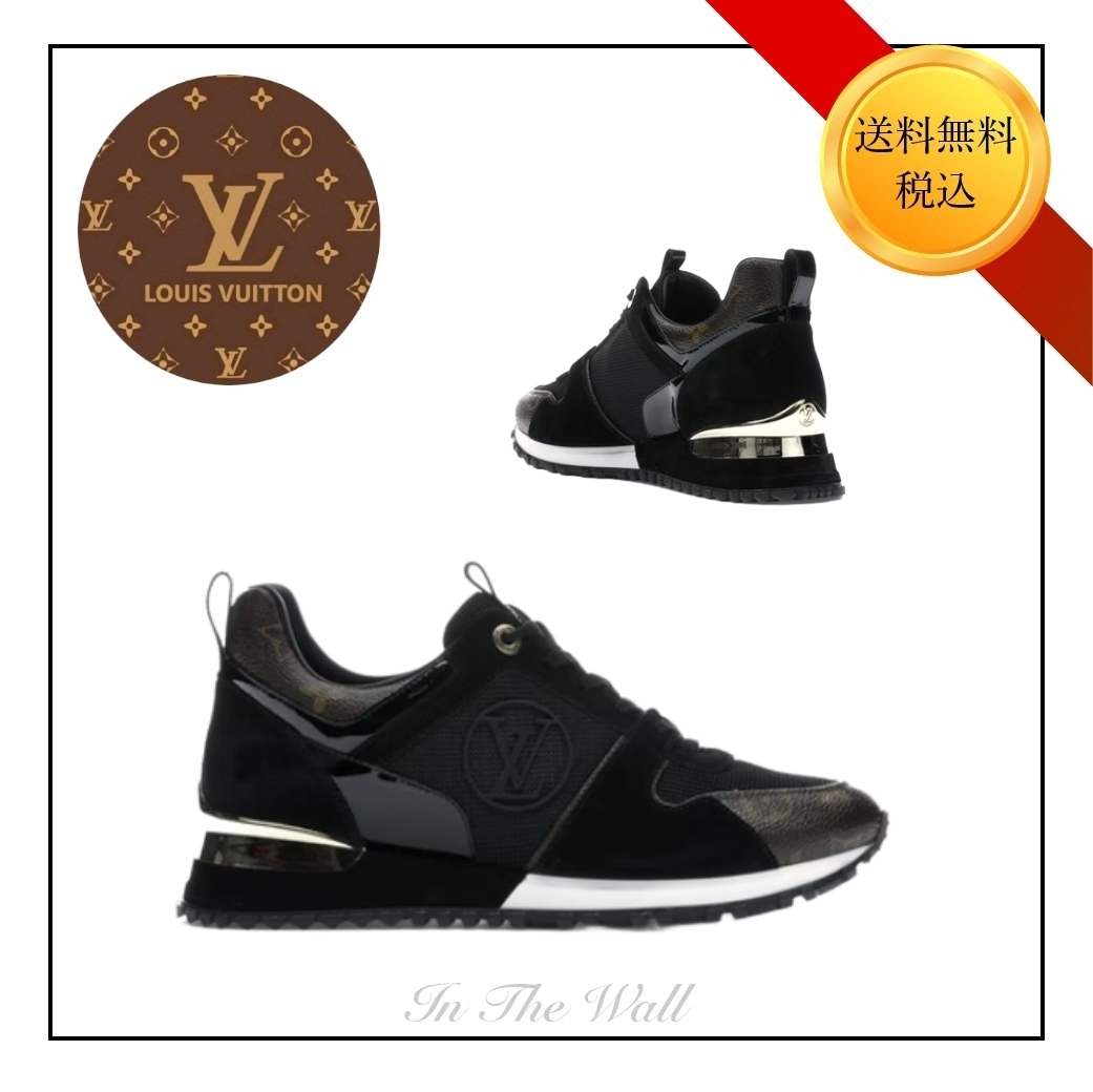 VIP★【LOUIS VUITTON】Run Away 黒 Monogram スニーカー