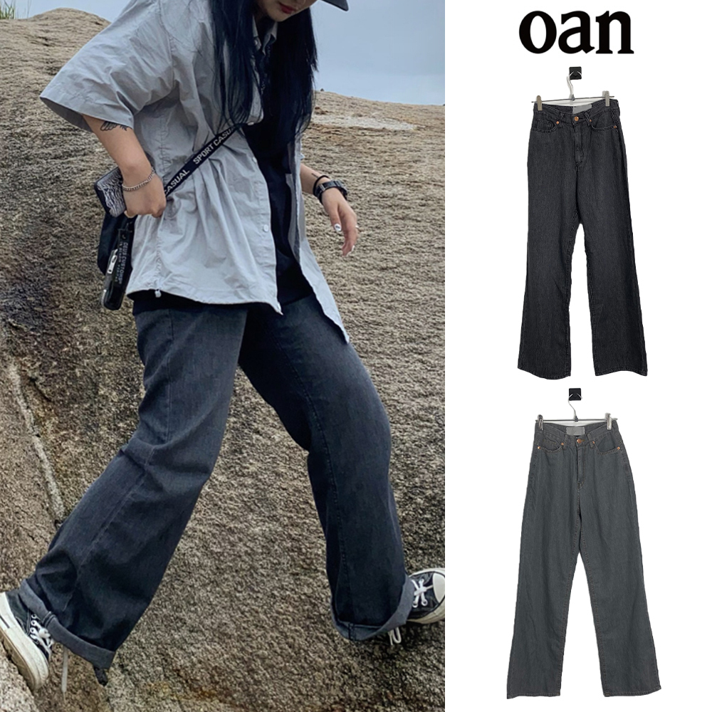 【oan】Summer Wide Silky Pants
