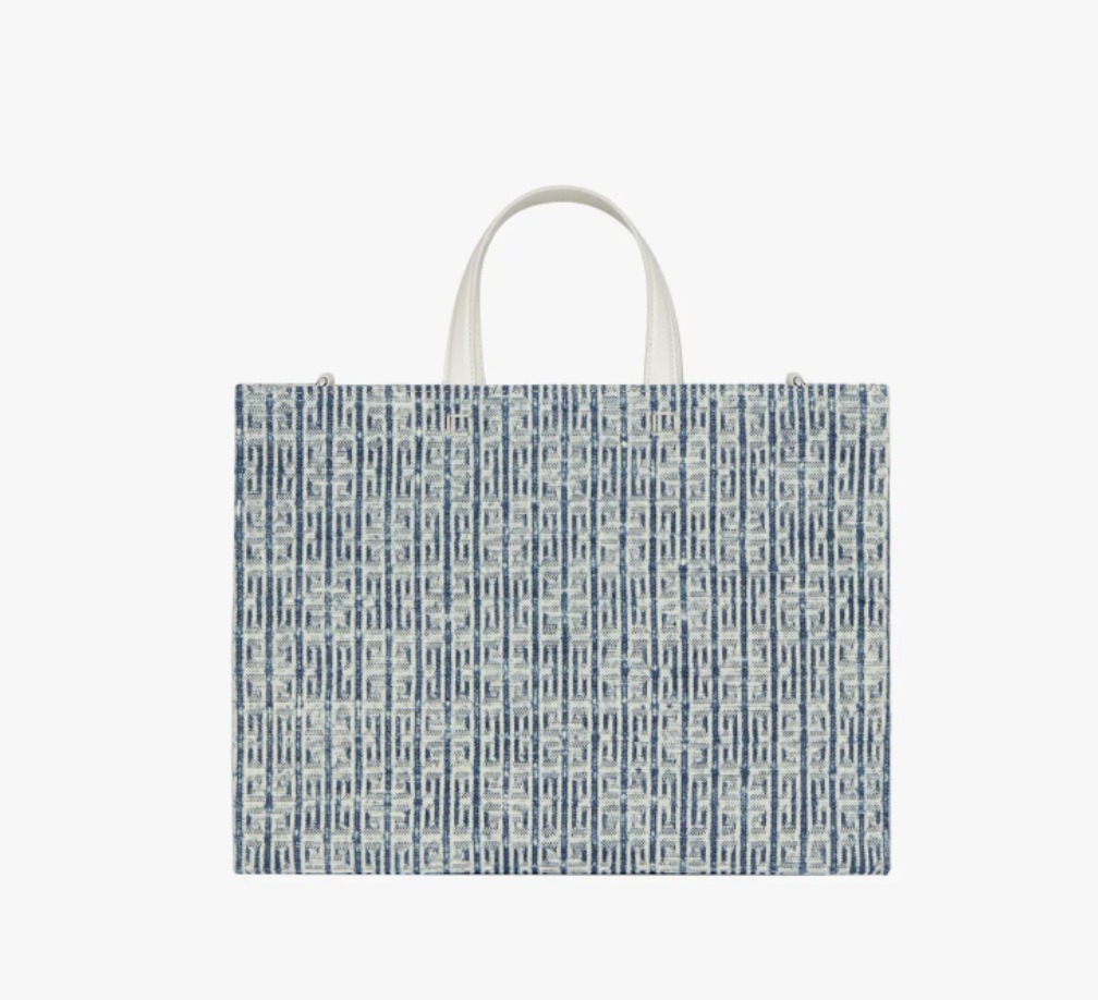 GIVENCHY 4Gモノグラム コットンテリー ミディアムGトートバッグ GIVENCHY - 美品 GIVENCHY ジバンシー モノグラム 4G トート