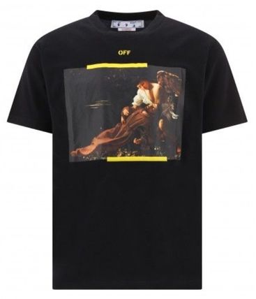 Off-White Tシャツ・カットソー 【Off-White】Caravaggio Print T-shirt★OMAA027C99JER0141001