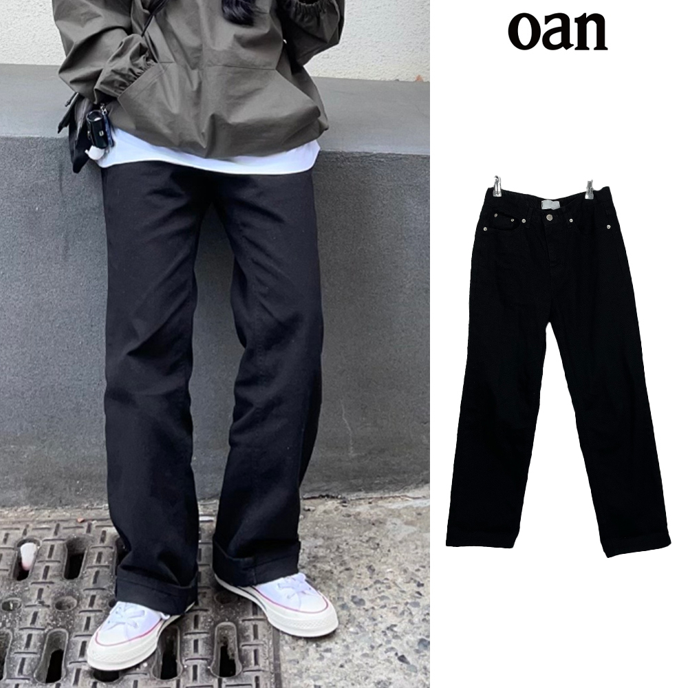 【oan】Basic Black Pants