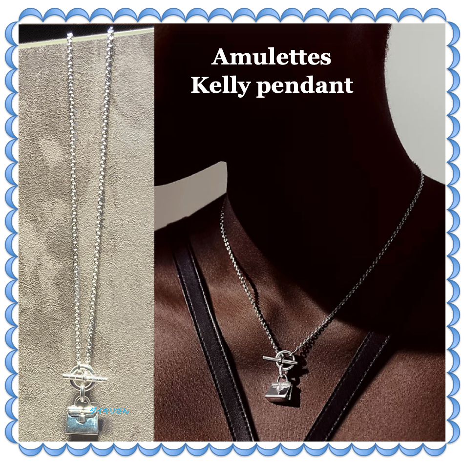 HERMES ペンダント Amulettes Kelly pendant 直営店ラッピング