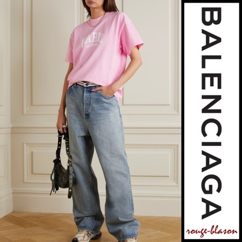 定期入れの 【国内発送】Balenciaga T-shirt cotton-jersey Printed Tシャツ Tシャツ・カットソー 定期入れの 【国内発送】Balenciaga T-shirt cotton-jersey Printed Tシャツ Tシャツ・カットソー