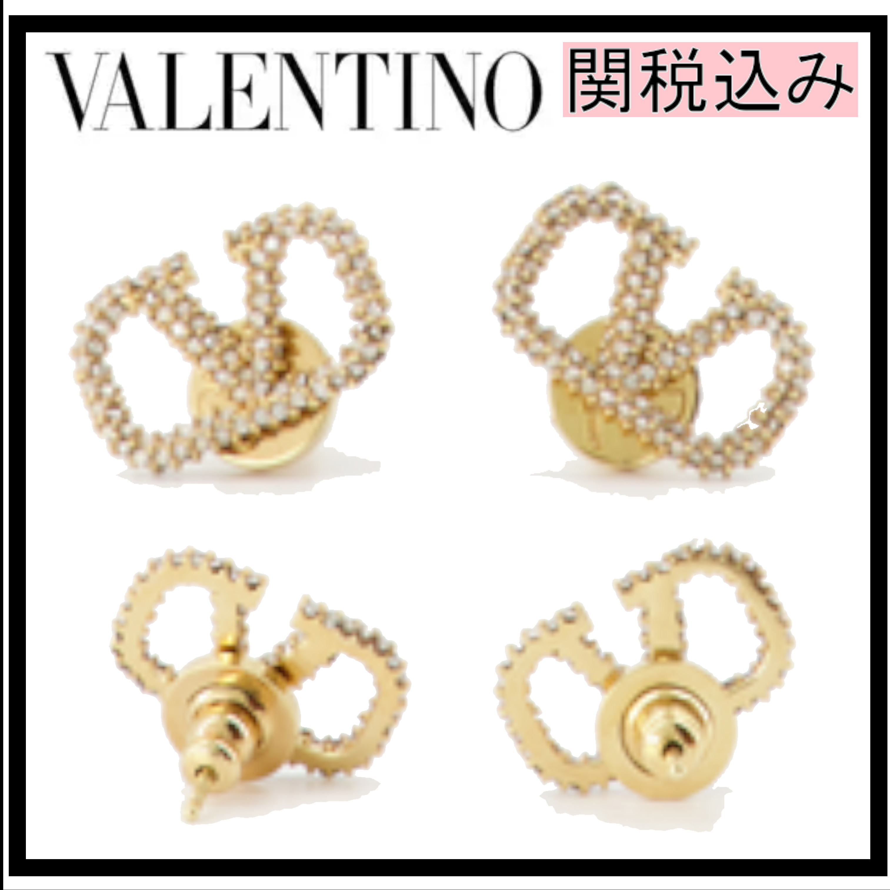 国内発送★VALENTIO★Crystal ピアス