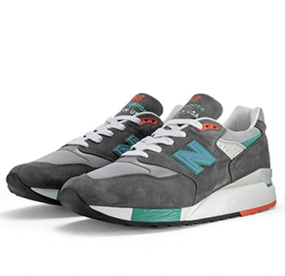 New balance ☆ made in USA M998CSRR グレー×ブルー×グリーン