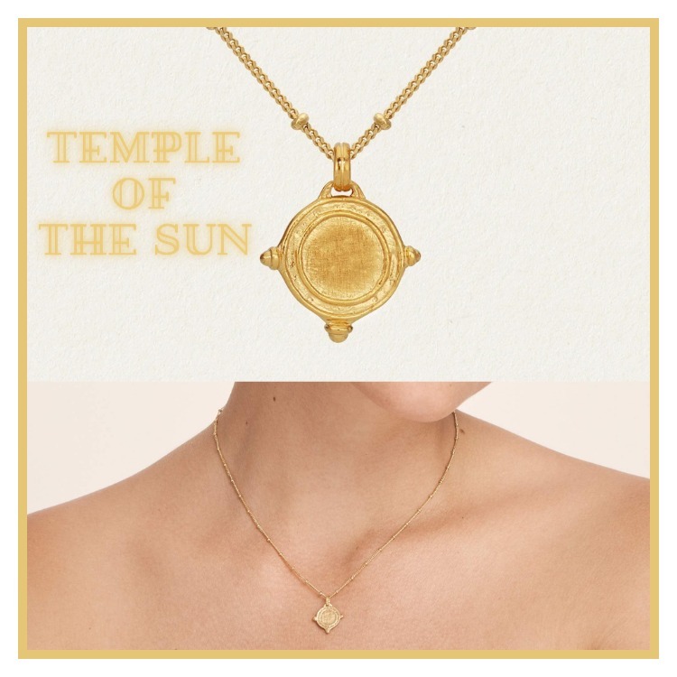 バイロン発[TEMPLE OF THE SUN]*Petra Coin*ゴールドネックレス