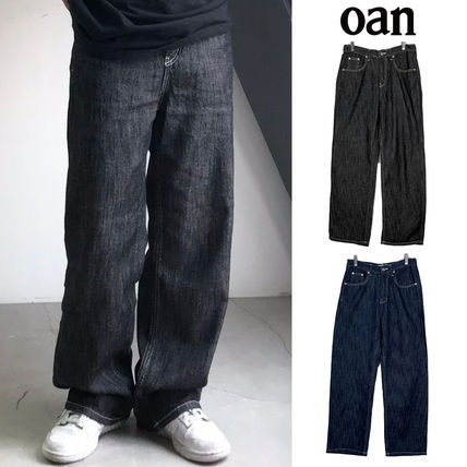 【oan】Linen Dough Denim Pants WIDE-LEG DENIM PANTS - GRAY | COS