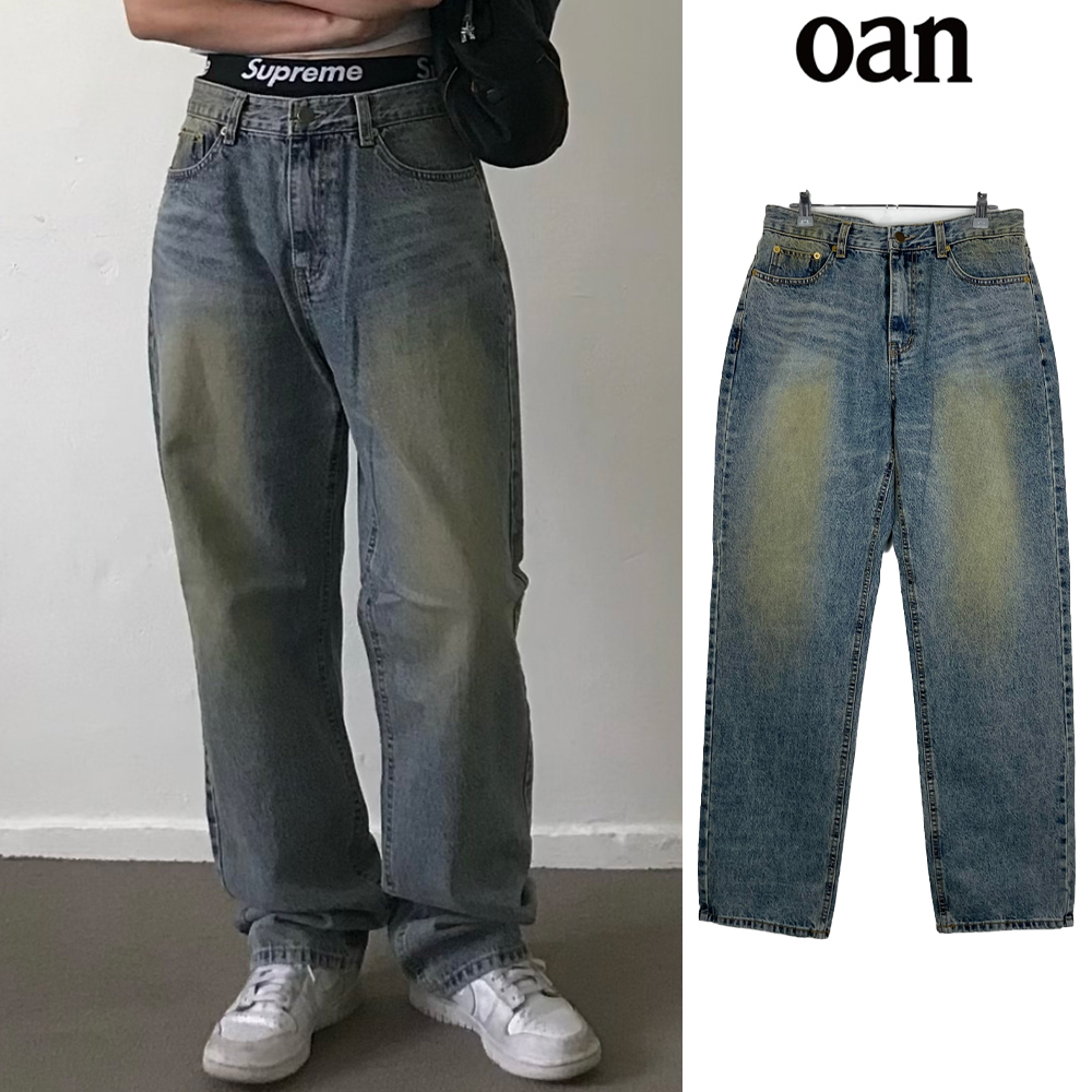 【oan】Pumpkin Denim Pants
