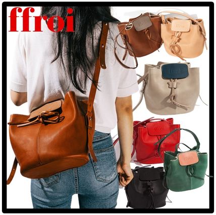 ffroi Shoulder Bags Casual Style Street Style Logo Shoulder Bags