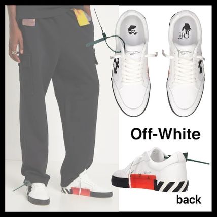 ☆Off-White☆NEW LOGO バルカナイズドレザースニーカー - www ベビーグッズも大集合 入手困難 OFF スニーカー VULCANIZED LOW SV WHITE スニーカー