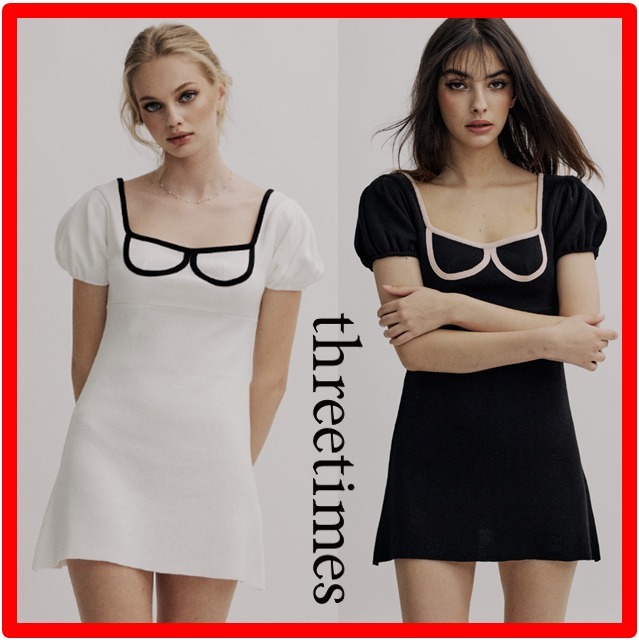 ☆人気☆【THREETIMES】☆Sofia knit dres.s☆ワンピース☆