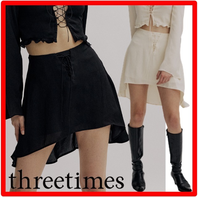 ☆韓国の人気☆【THREETIMES】☆Nymph skir.t☆スカート☆