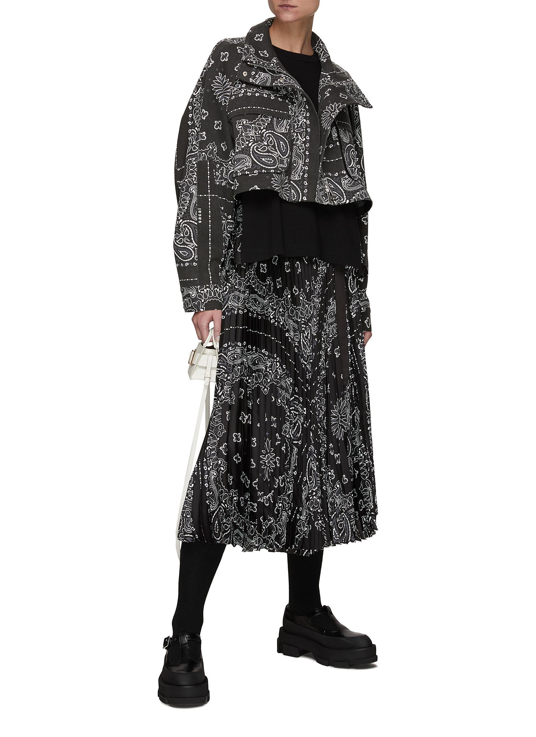 SACAI 22SS バンダナ プリーツ Tシャツ サカイ (sacai/Tシャツ