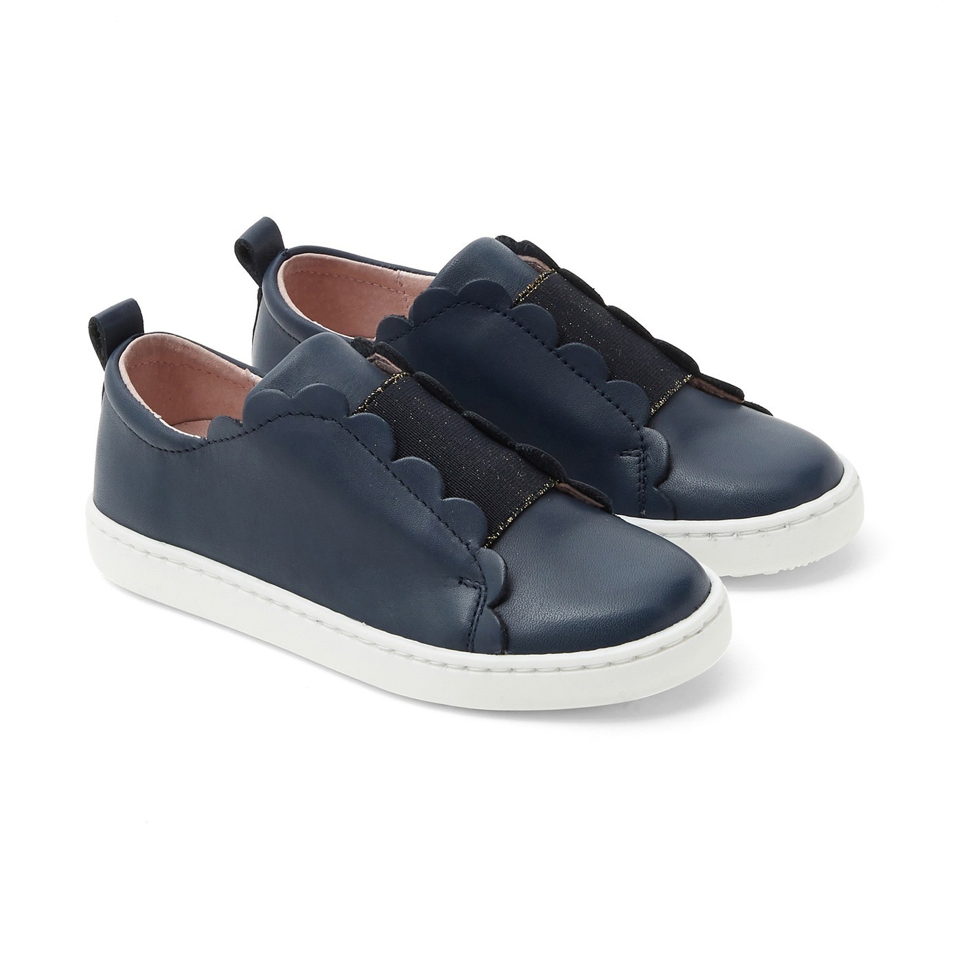 JACADI レザーシューズ Tennis sans gene (〜16,7cm)
