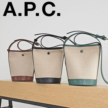 A.P.C. かごバッグ 即発★A.P.C.★Sac Helene バケツバッグLIADV-F61542