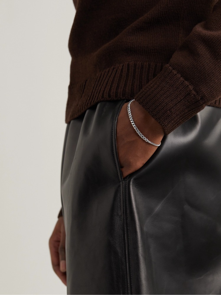 BOTTEGA VENETA スターリングシルバー チェーン ブレスレット ...