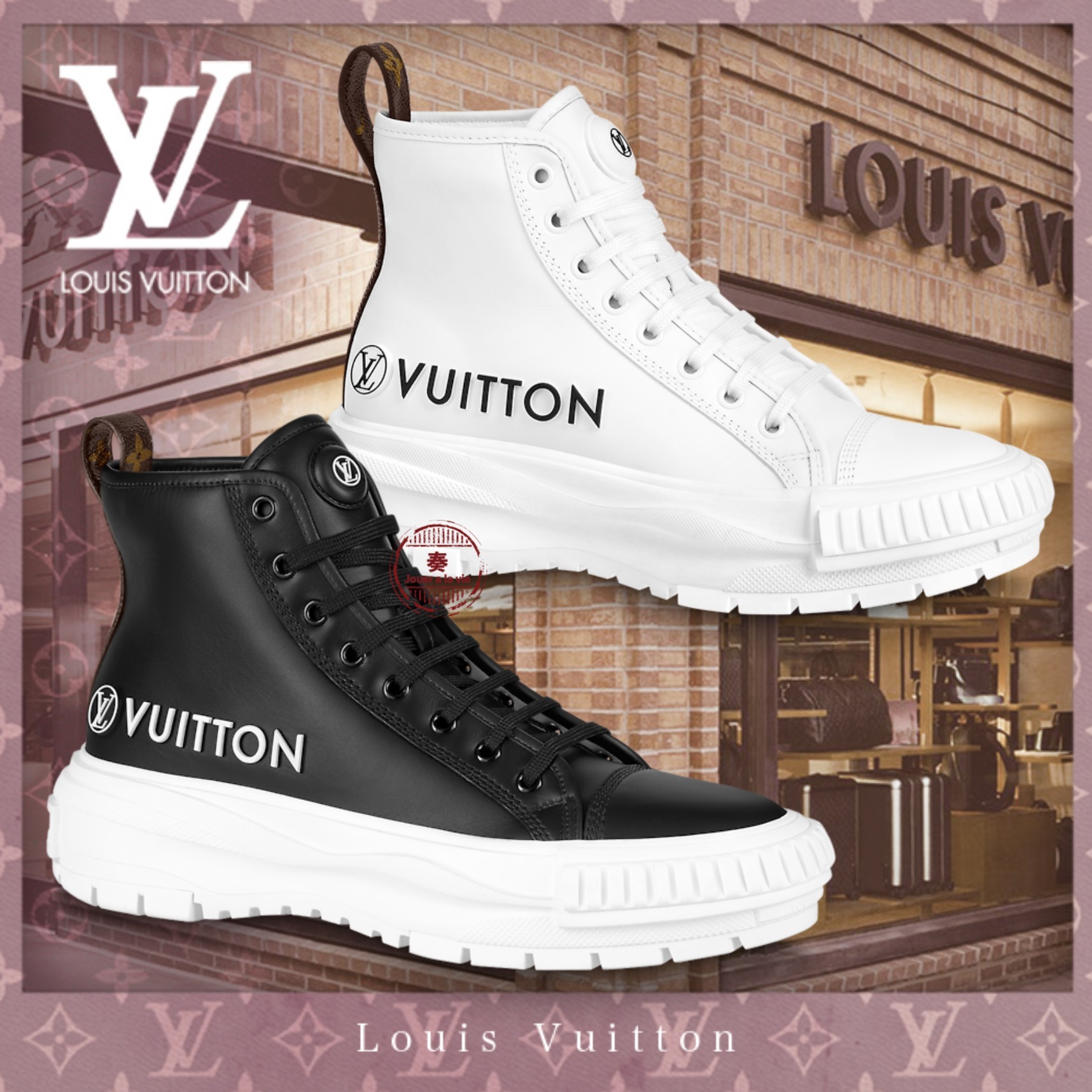 スニーカー ☆Louis Vuitton☆直営買付☆LV スクァッド・ライン スニーカー