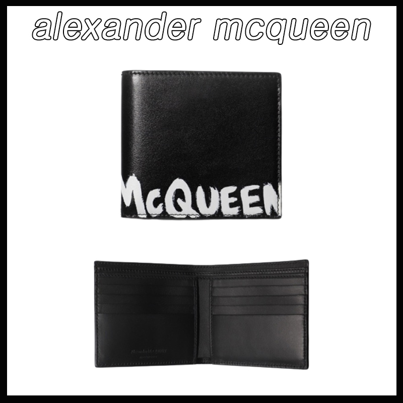 【Alexander mcqueen】ロゴ二つ折り財布★602137 1NT6B 1070