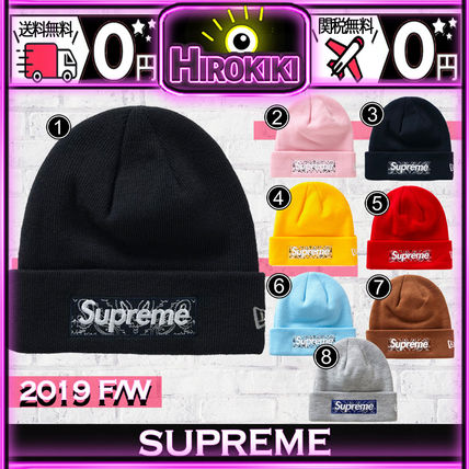 Supreme Knit Hats Unisex Street Style Skater Style Knit Hats