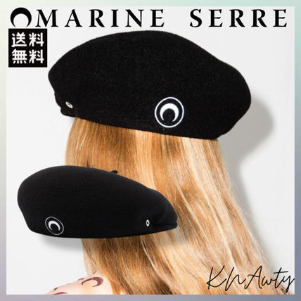 MARINE SERRE(マリーンセル) ベレー帽(レディース) - 海外通販のBUYMA