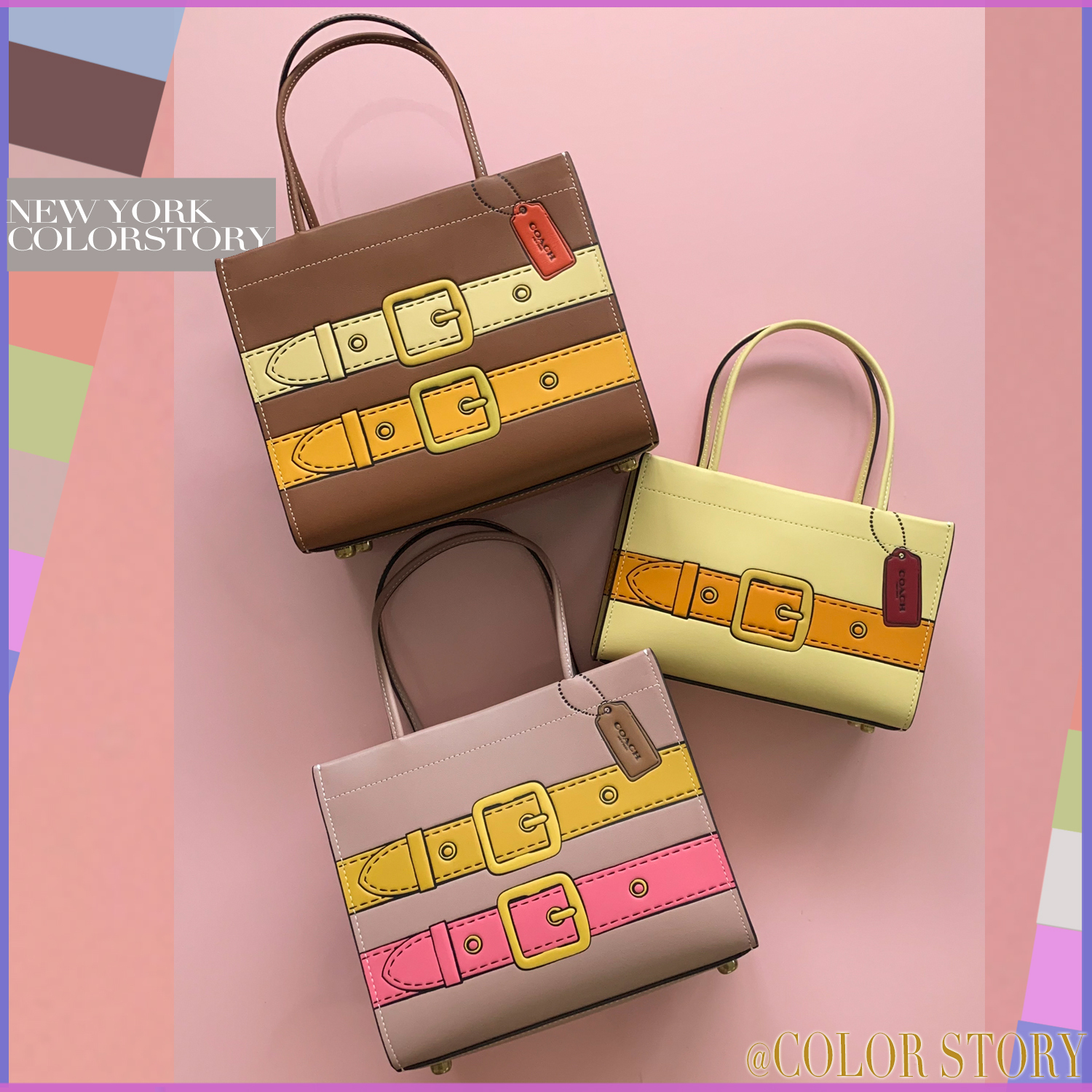 【COACHブティック】●騙し絵♪●カシン 20 ストラップ付トート COACHブティック】○騙し絵♪○カシン 20 ストラップ付トート
