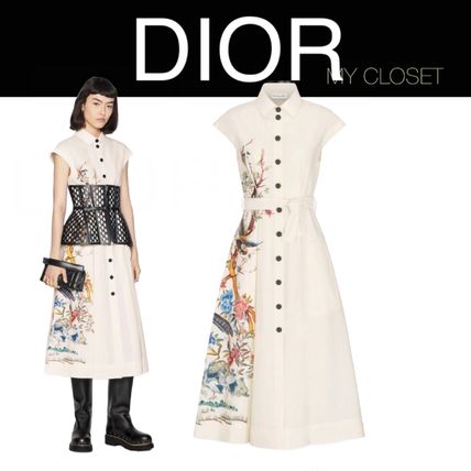 ホワイト(白)系 Dior(ディオール) ワンピース・オールインワン ...