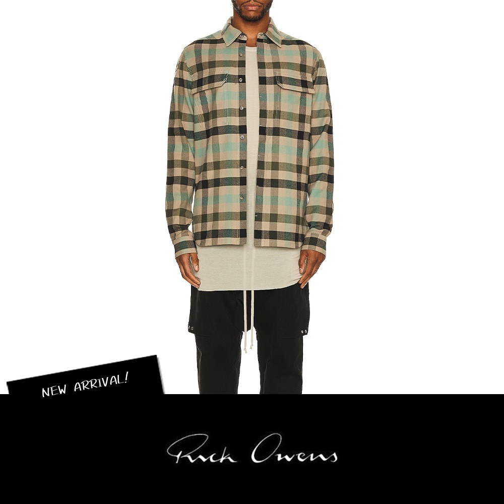☆ RICK OWENS ☆ ワークシャツ 2022年春の メンズファッション
