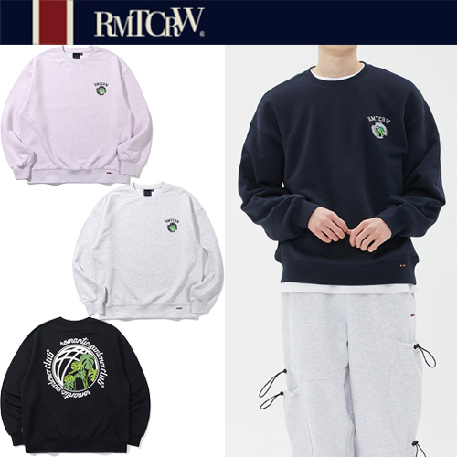 ★2022SS新作★ROMANTIC CROWN★GLOBE SELVAS SWEAT SHIRT