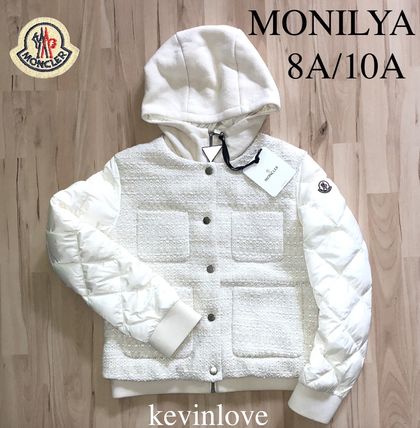 MONCLER キッズアウター MONCLER ツイード素材ミックスダウンジャケット MONILYA 8A/10A