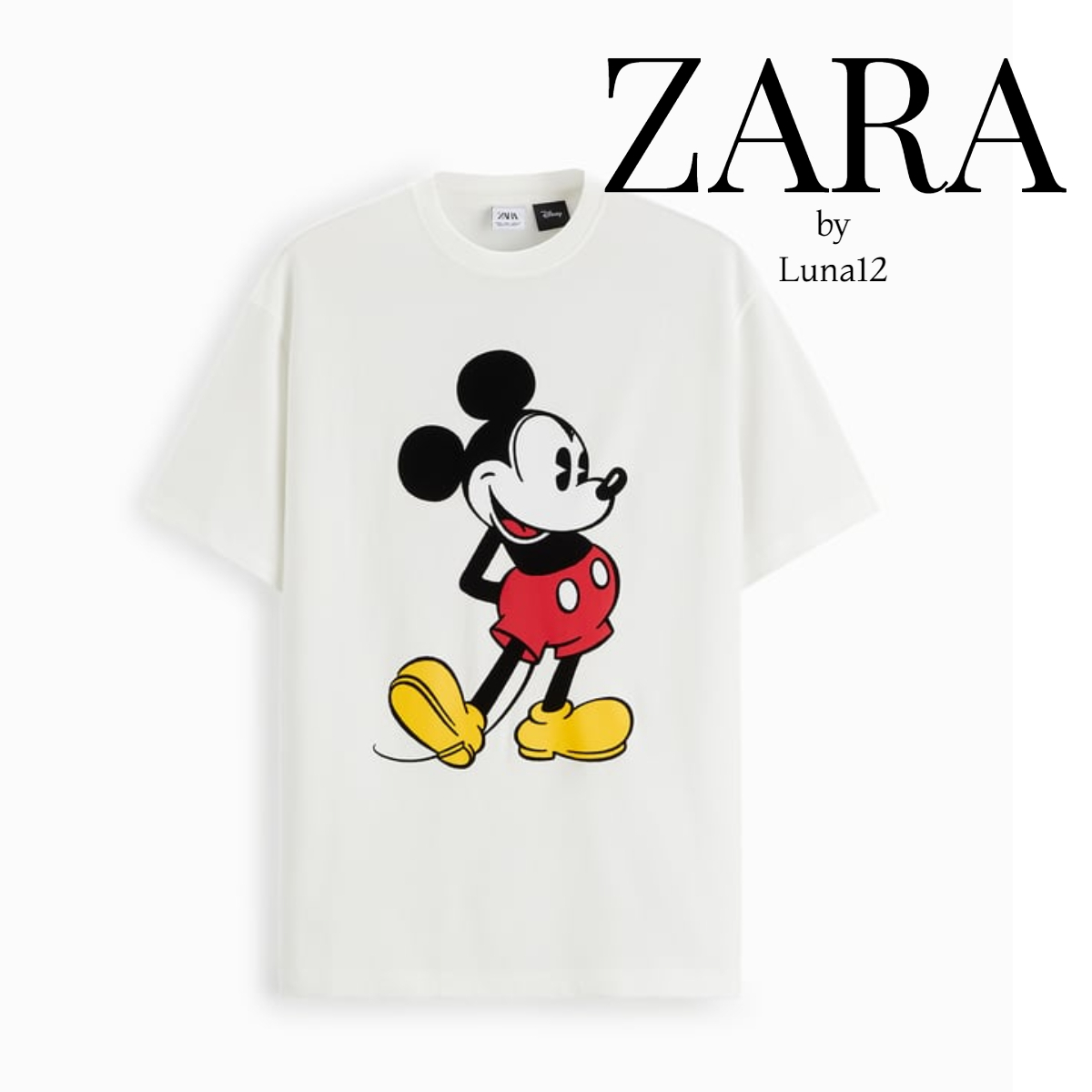 最高級 Men S New Zara ミッキーマウス Tシャツ ディズニー Tシャツ カットソー サイズを選択してください Xl Usxl Xl以上 Www Lgsub It