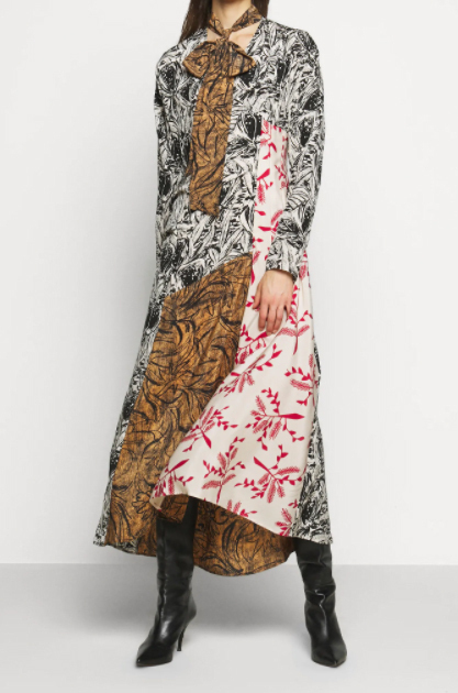 MaxMara プリント シルク ドレス equaljustice.wy.gov