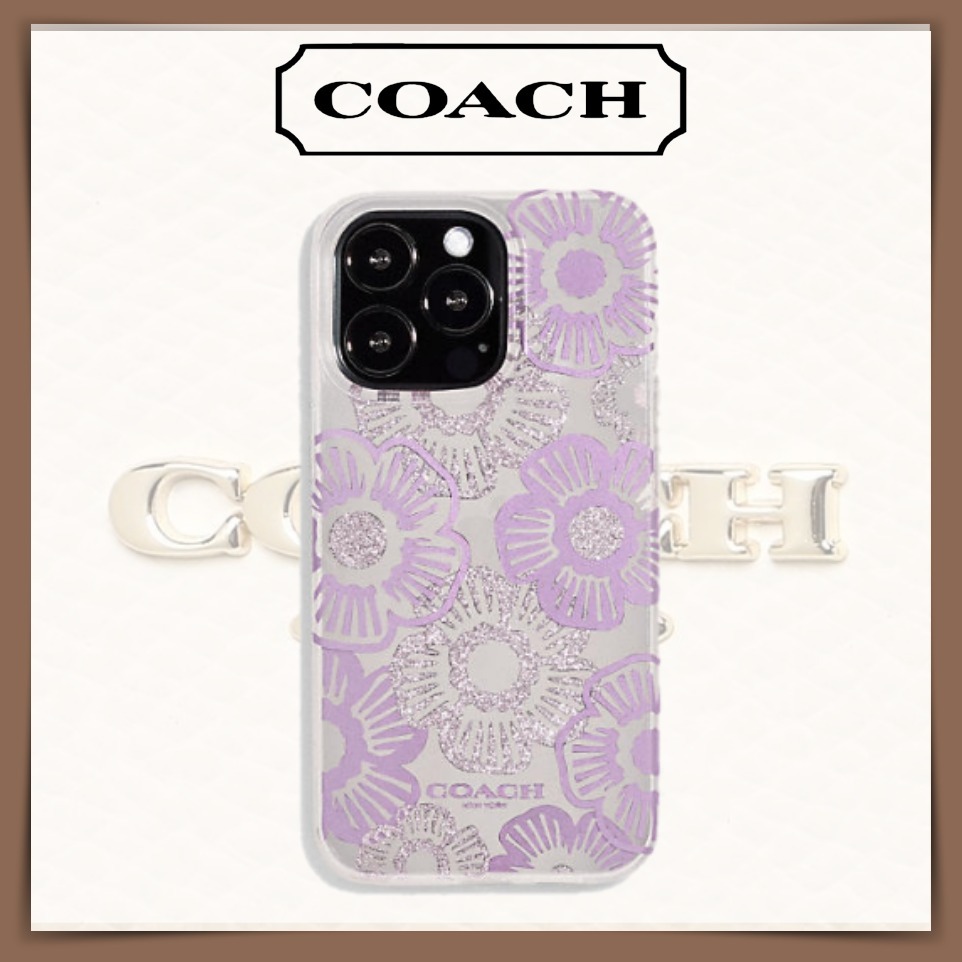 見事な見事なCOACH コーチ IPhone13PRO ハードケース クリア ウィズ