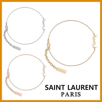 Saint Laurent Bracelets CHARM BRACELET IN GOLD BRASS