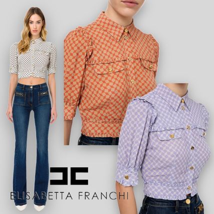 ELISABETTA FRANCHI x ブラウス・シャツ(レディース)|新作を海外通販 ELISABETTA FRANCHI x ブラウス・シャツ(レディース)|新作を海外通販