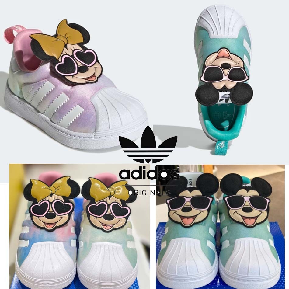 正品 adidas ミッキー＆ミニマウのキッズスニーカー/シューズ