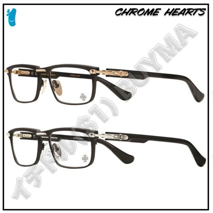 CHROME HEARTS Eyeglasses Unisex Street Style Square Eyeglasses