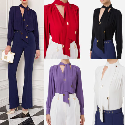 ELISABETTA FRANCHI x ブラウス・シャツ(レディース)|新作を海外通販 ELISABETTA FRANCHI x ブラウス・シャツ(レディース)|新作を海外通販