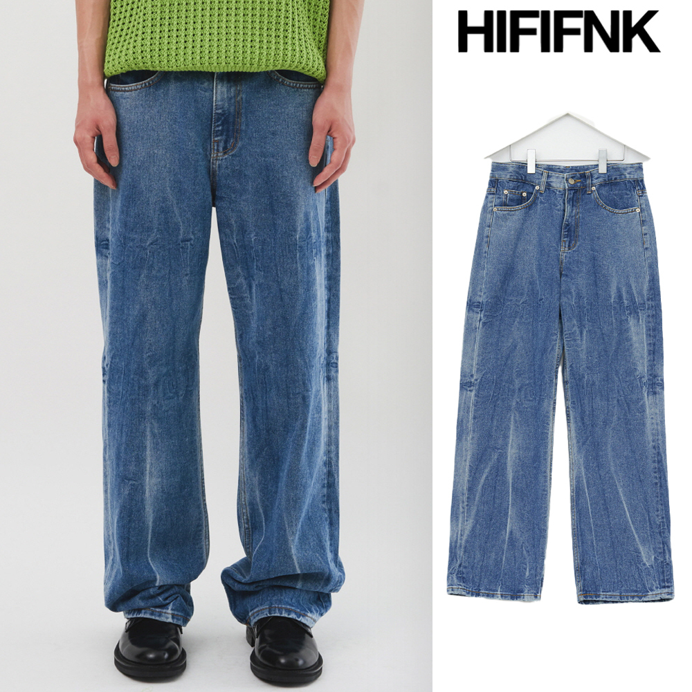 【HI FI FNK】Shower Wide Jeans